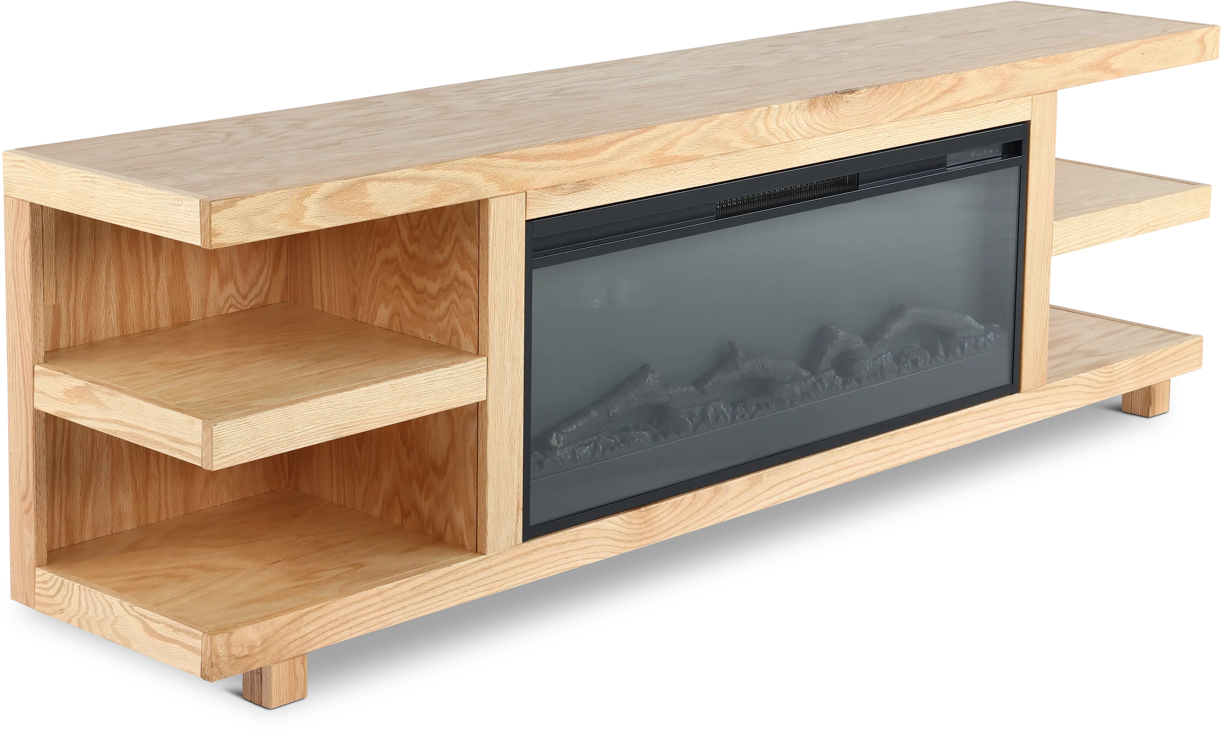 Laurel Canyon Natural 82  Fireplace TV Stand-3
