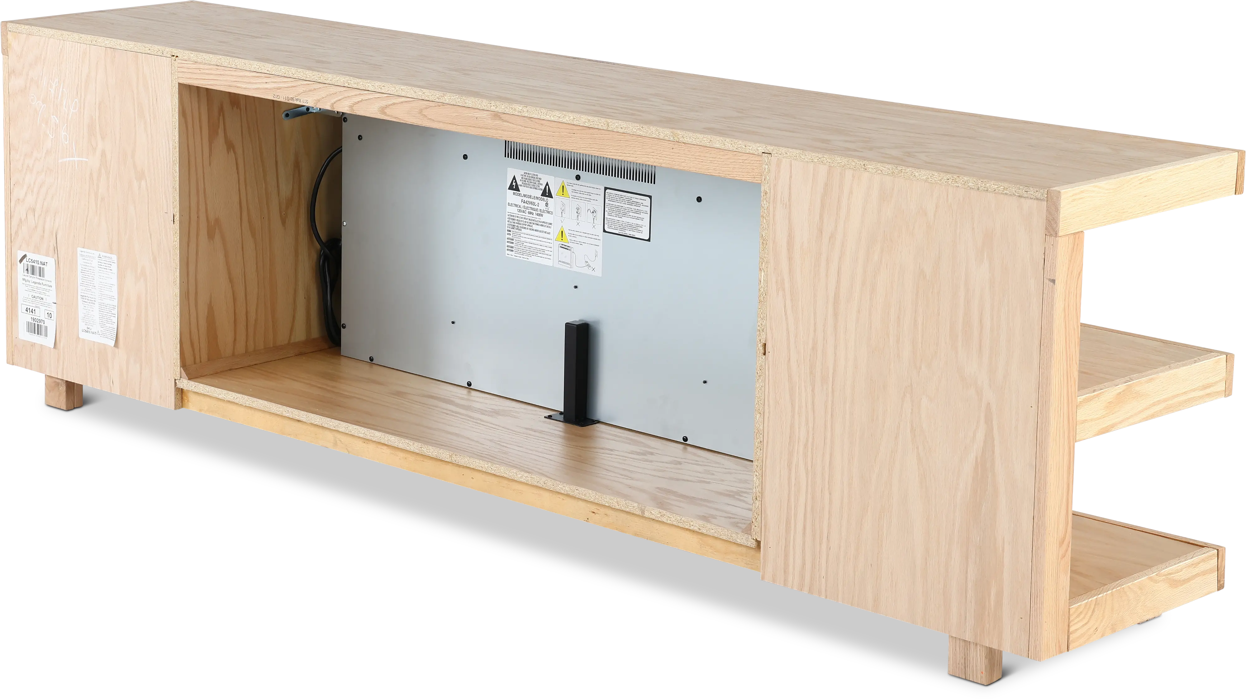 Laurel Canyon Natural 82  Fireplace TV Stand-6