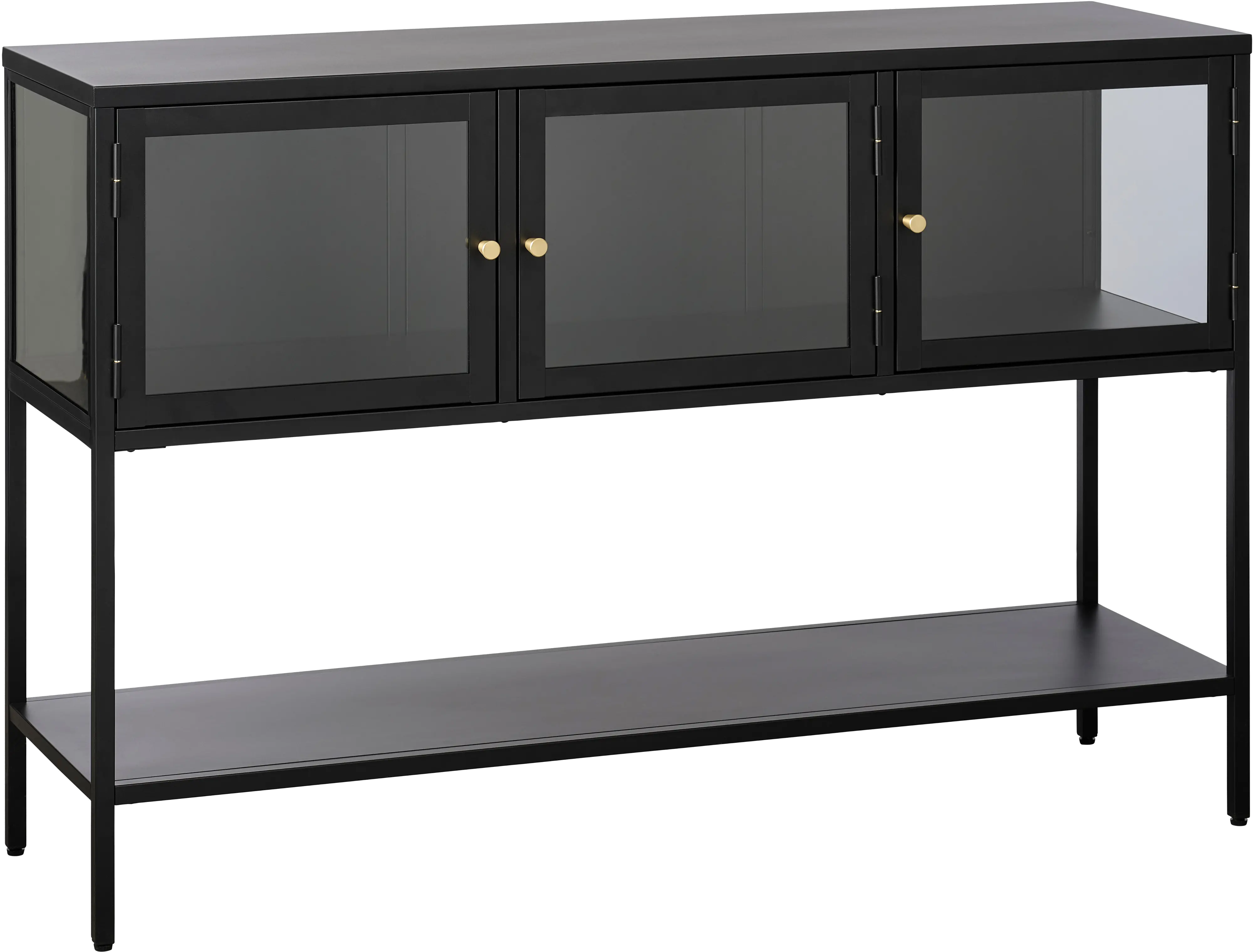 Carmel Black & Metal and Glass 52-Inch Wide Sideboard-3