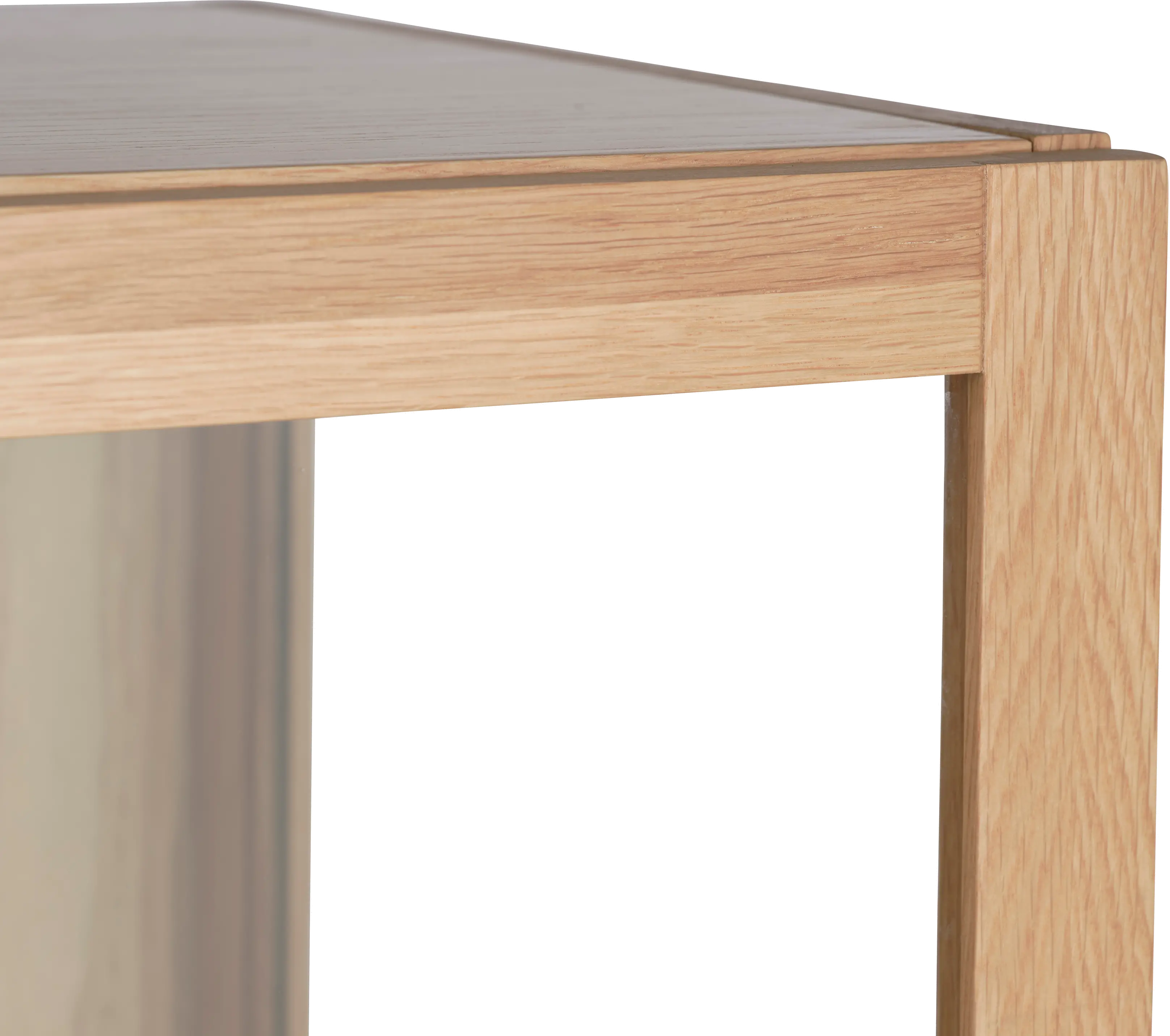 Elsa Natural Oak 55 Inch High Glass Panel Cabinet-7