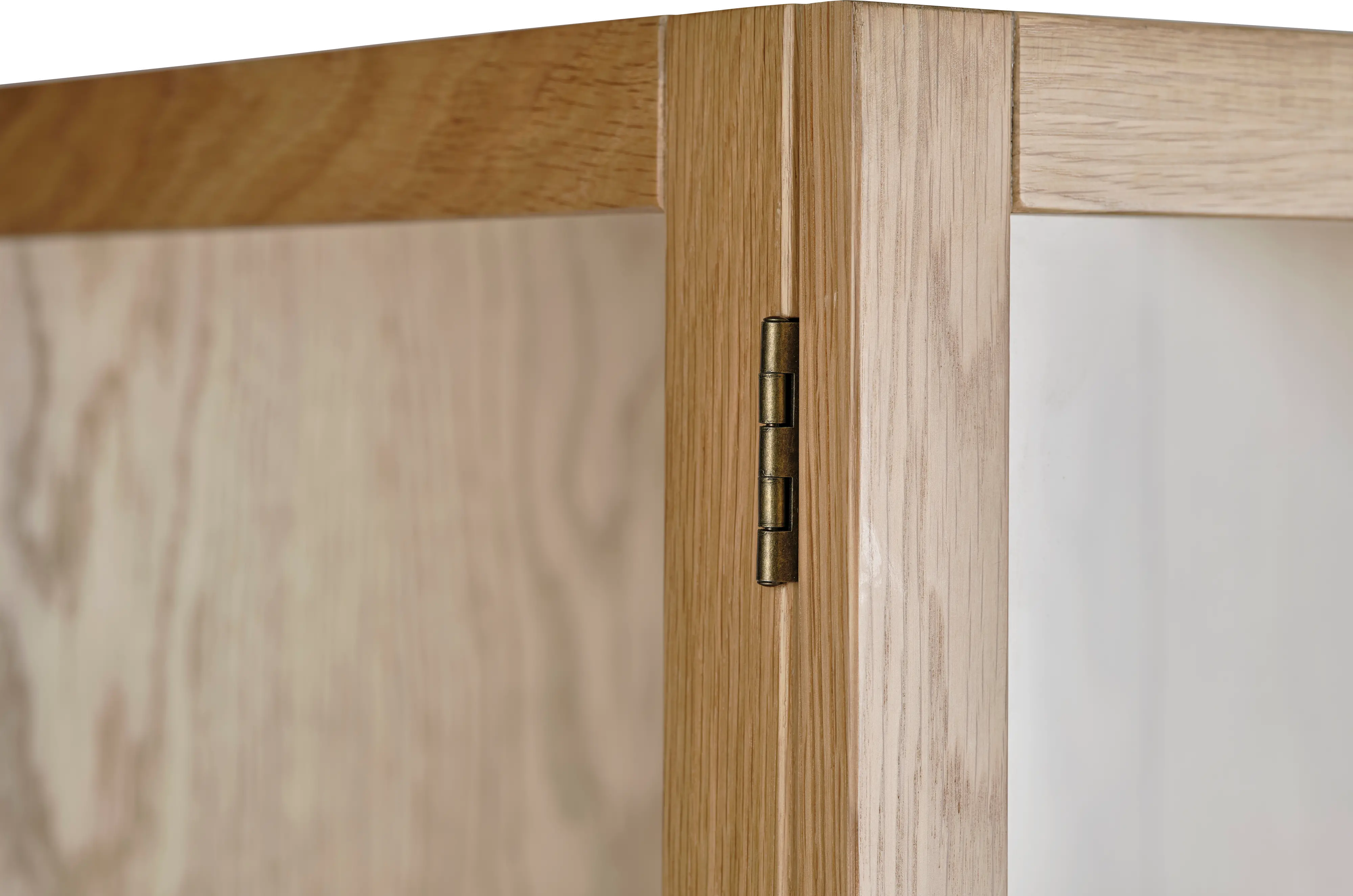 Elsa Natural Oak 75 Inch Glass Panel Cabinet-6