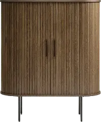 Nola Brown Oak Accent Table
