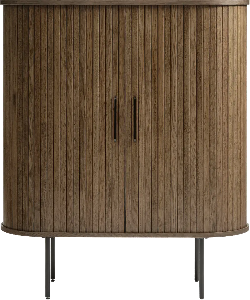 Nola Brown Oak Accent Table