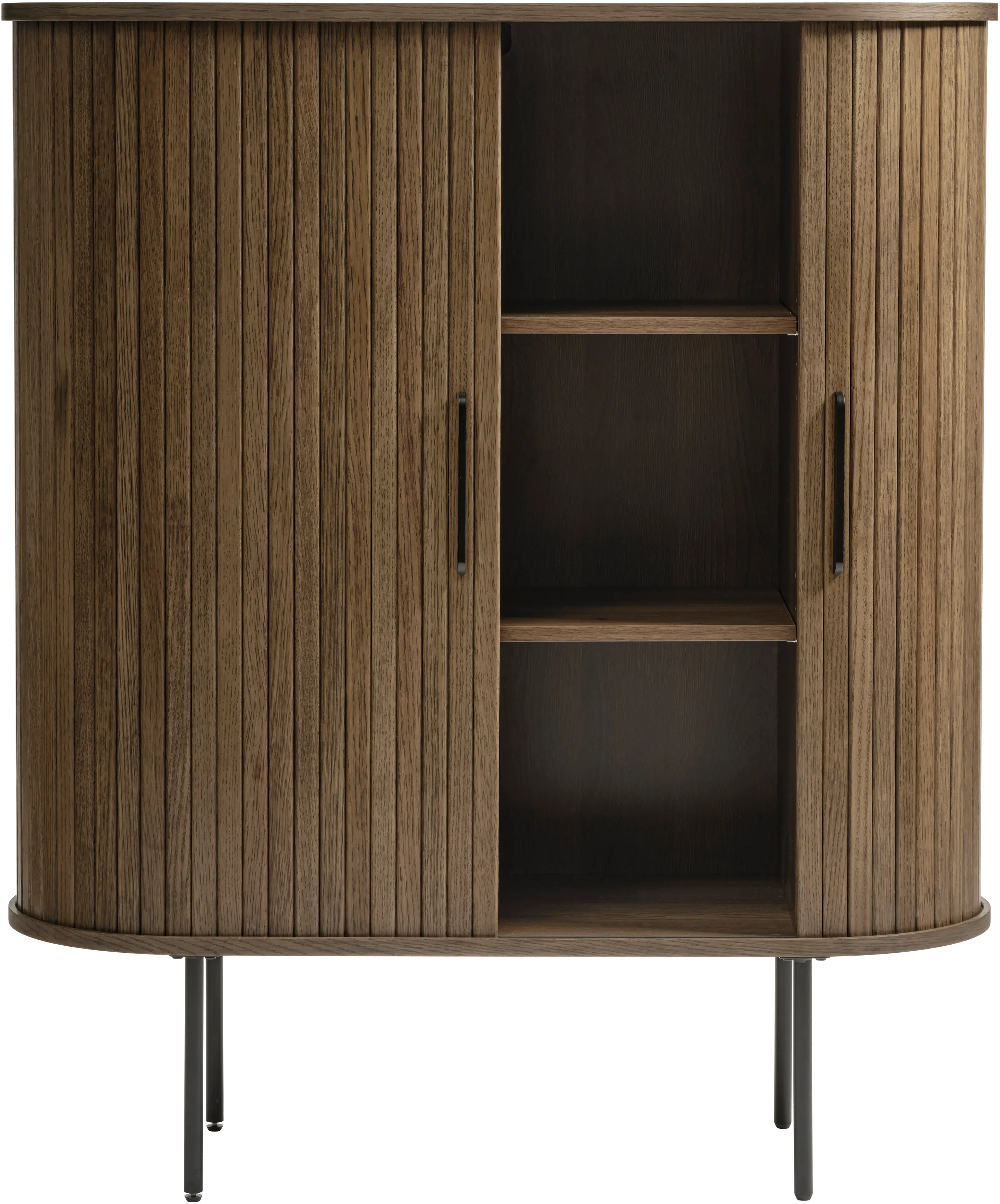 Nola Brown Oak Accent Table-5