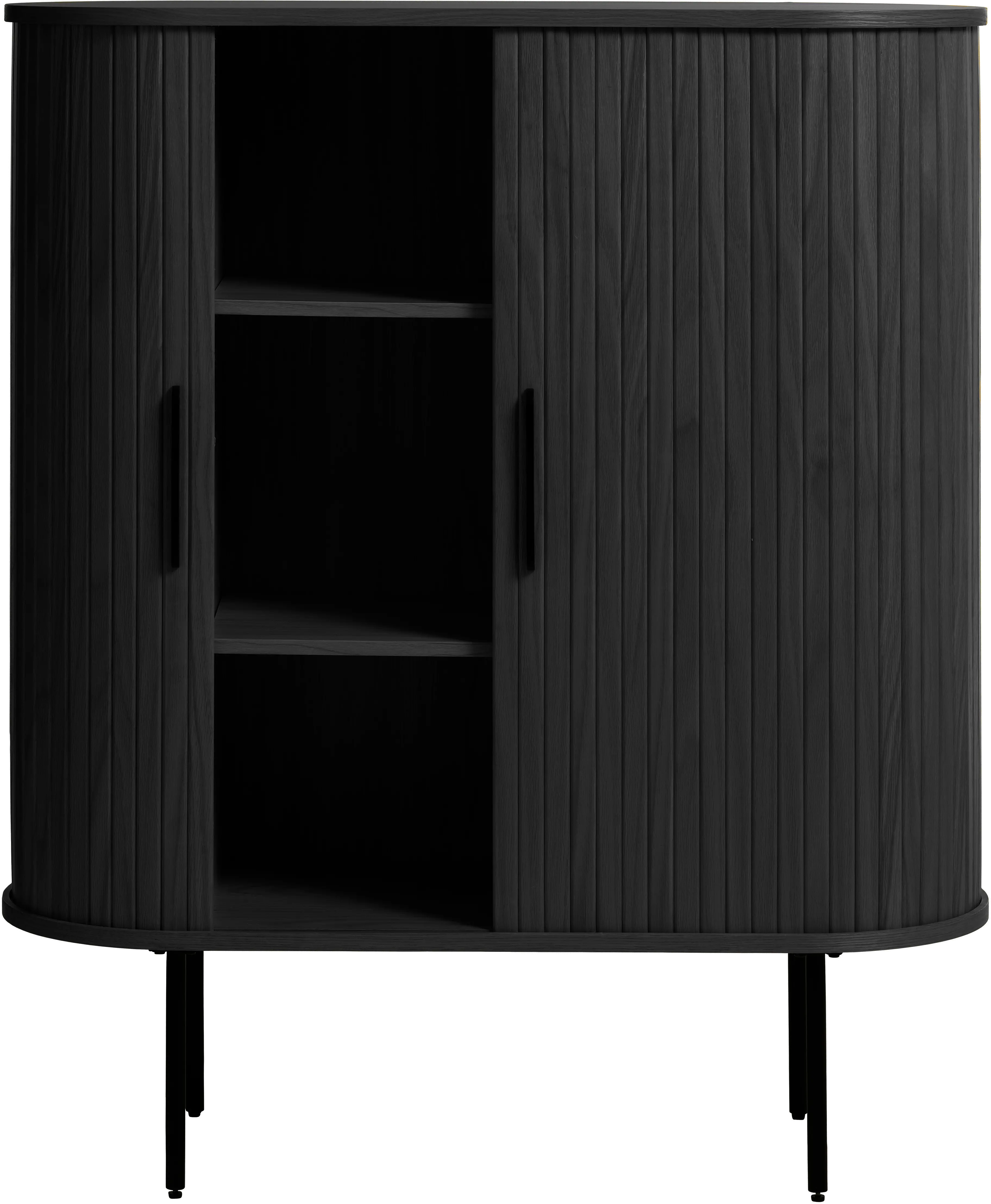 Nola Black Oak Accent Table-4
