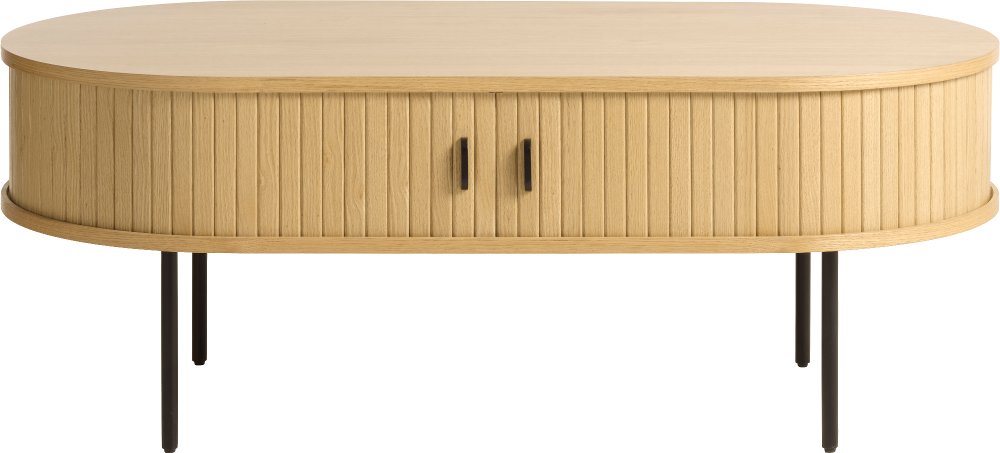 Nola Natural Oak Coffee Table with Hidden Storage