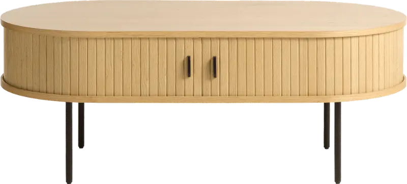 Nola Natural Oak Coffee Table with Hidden Storage