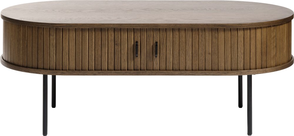Nola Brown Oak Coffee Table with Hidden Storage