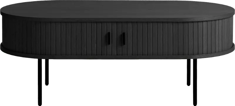 Nola Black Oak Coffee Table with Hidden Storage