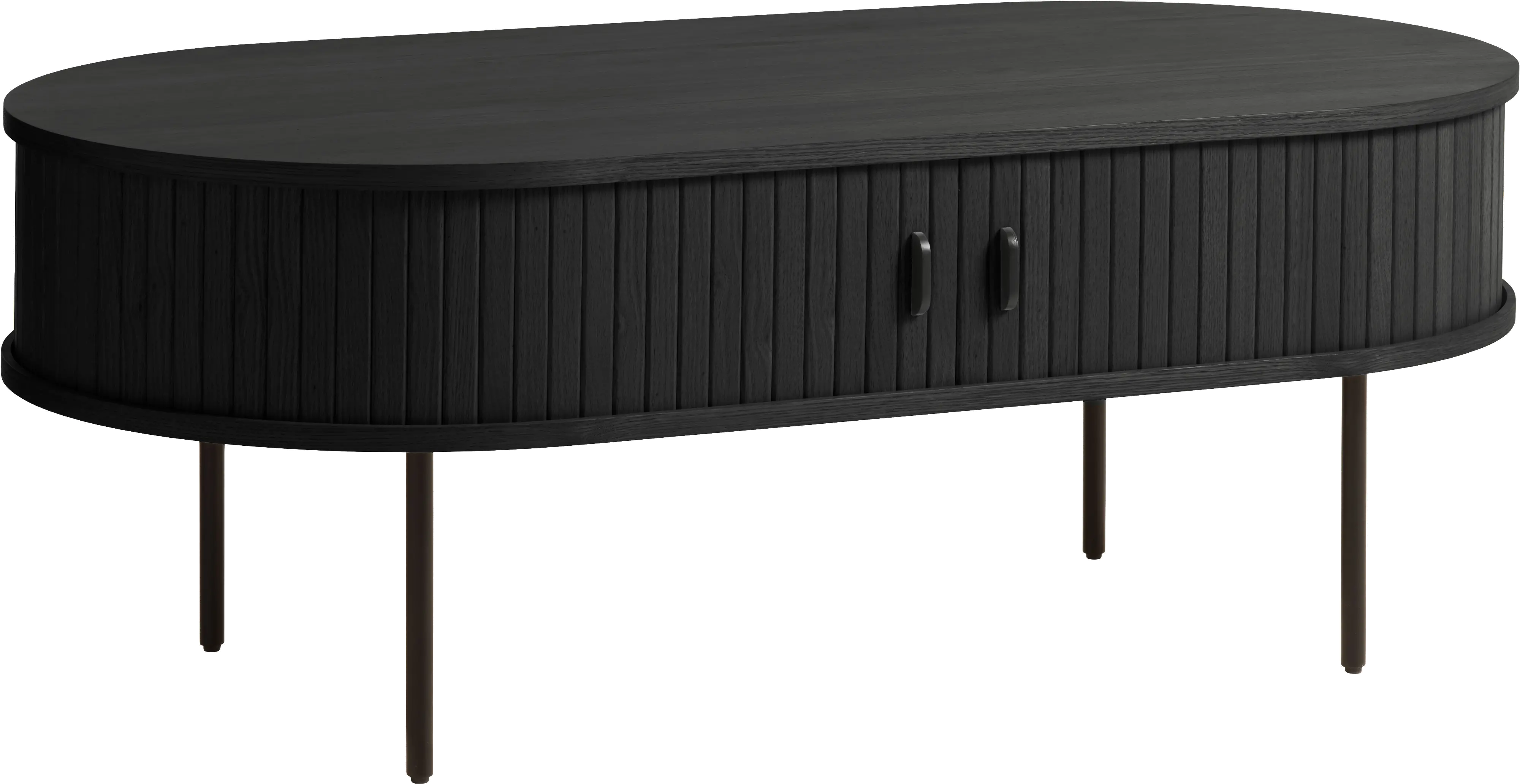 Nola Black Oak Coffee Table with Hidden Storage-4