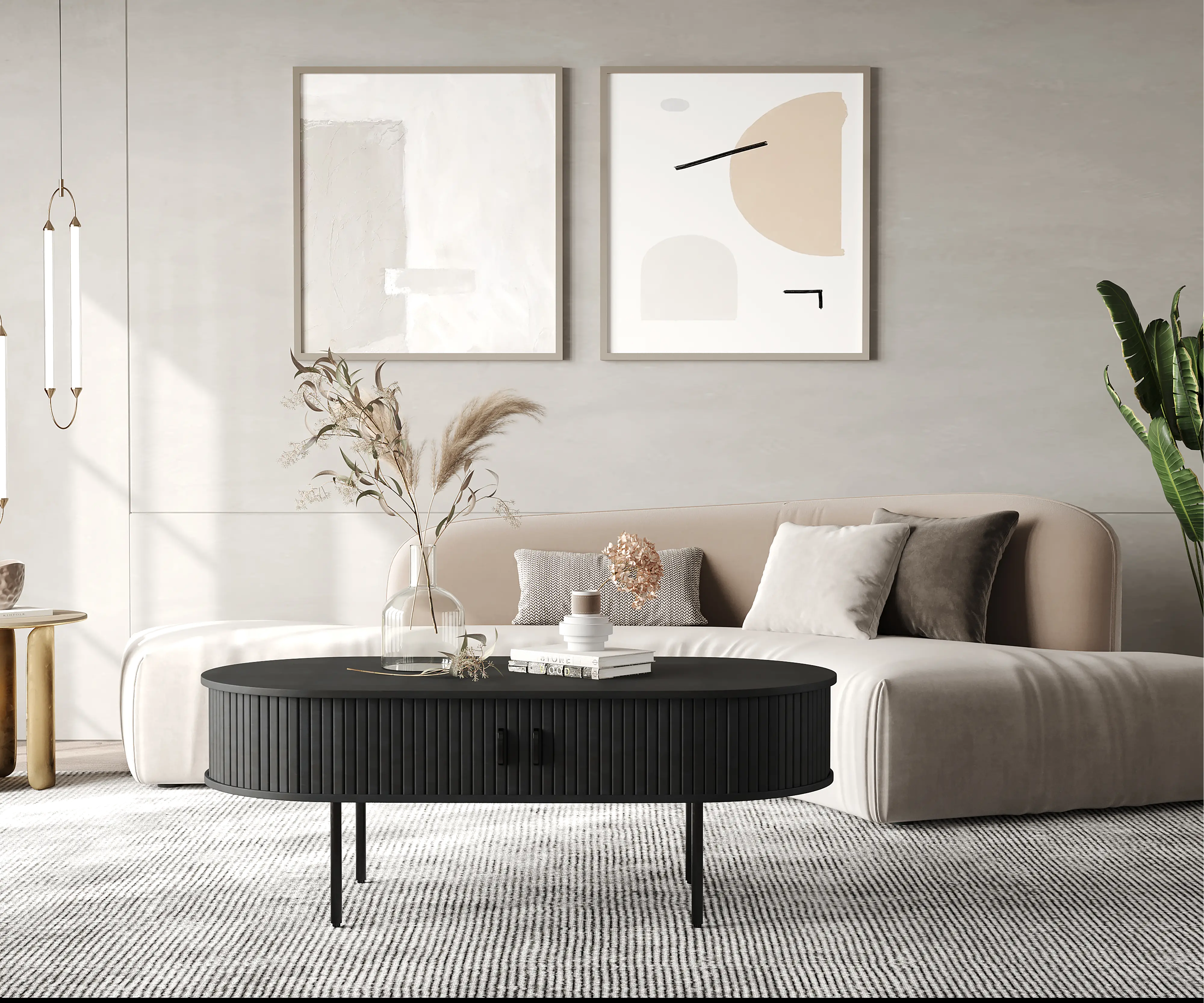 Nola Black Oak Coffee Table with Hidden Storage-2