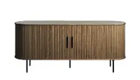 Nola Brown Oak 71  Sideboard with Sliding Panel Doors