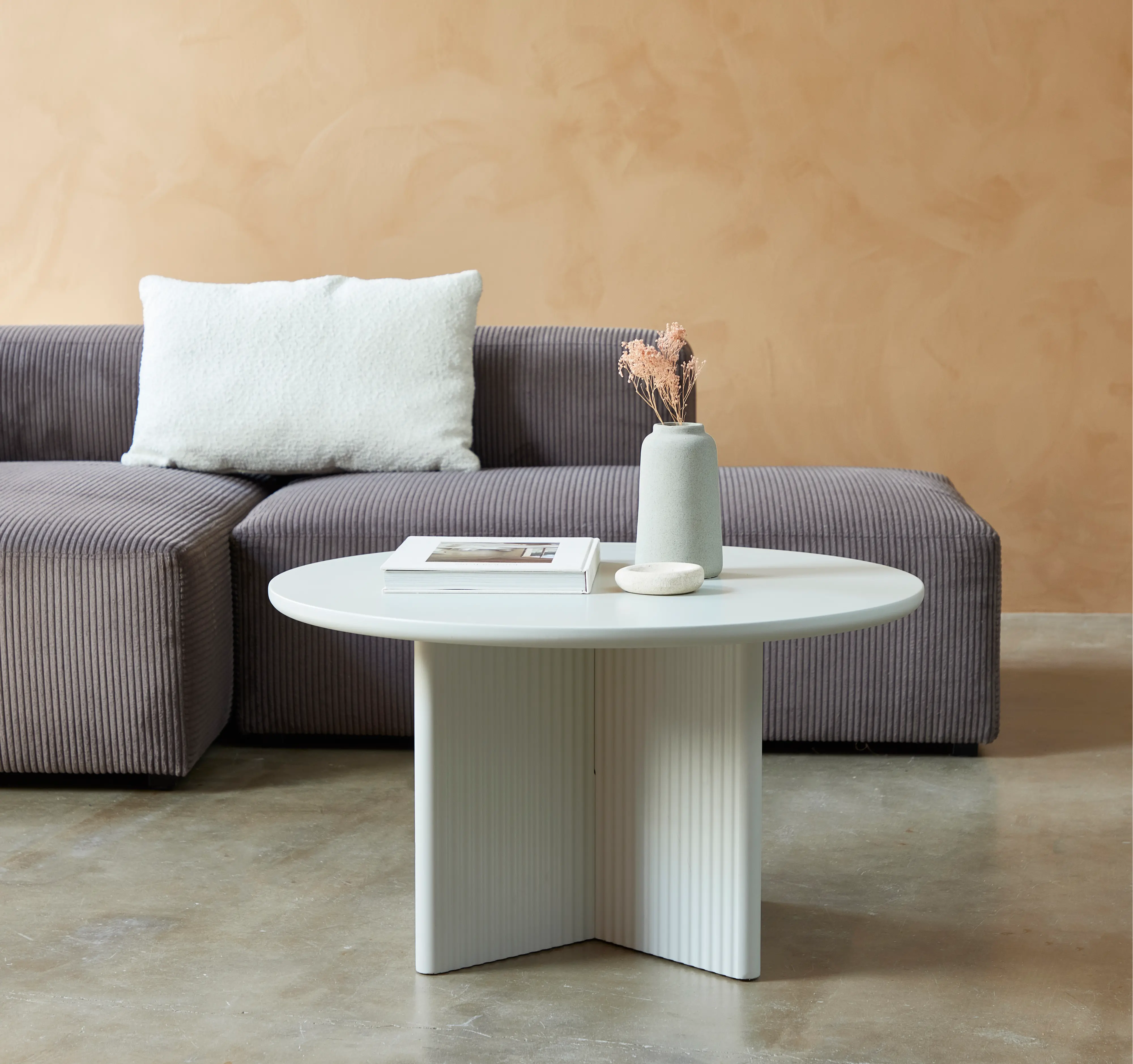 Palma Gray Round Coffee Table-2