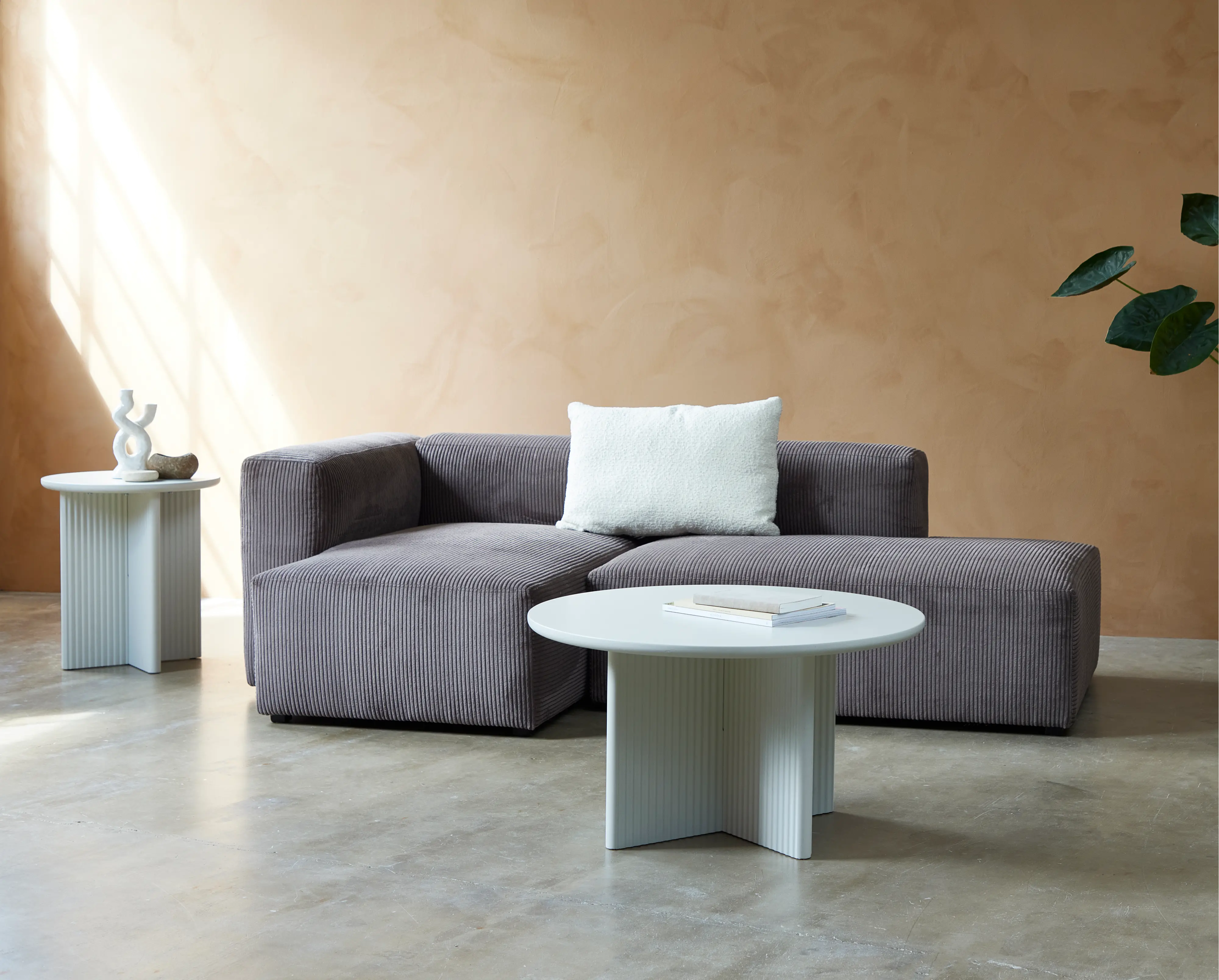 Palma Gray Round Coffee Table-3