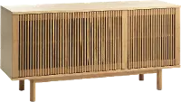 Tiber Natural Oak Sideboard with Slatted Doors