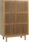 Tiber Natural Oak Accent Cabinet with Slatted Doors