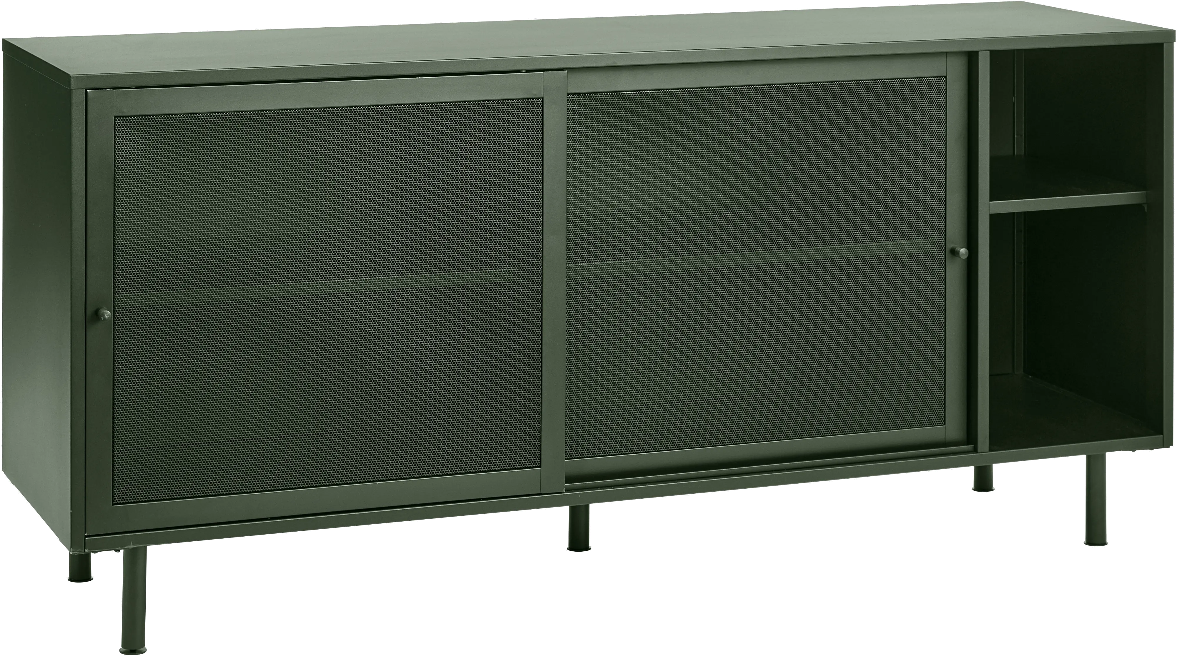 Veep Olive Green Metal Sideboard-1