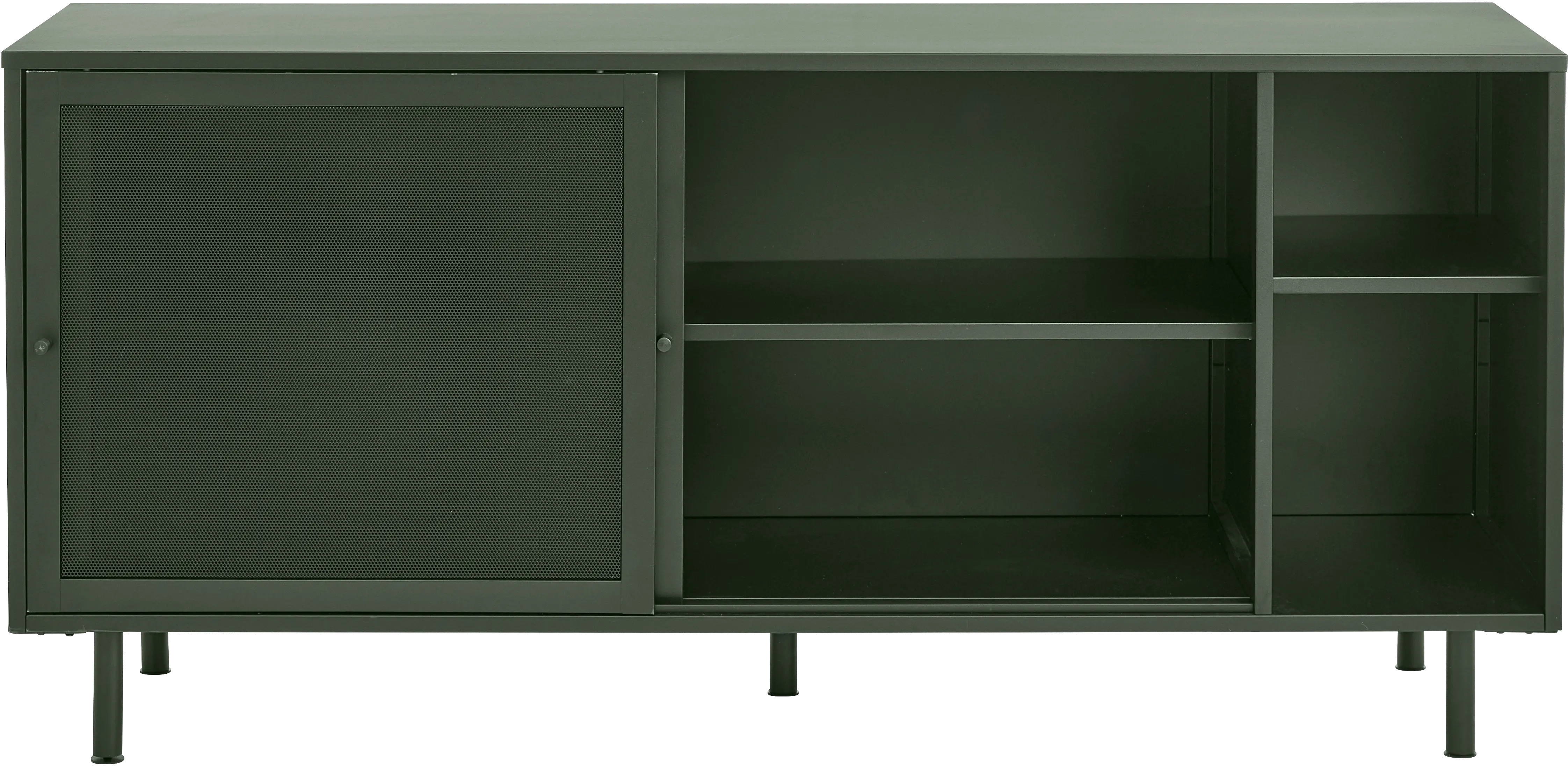 Veep Olive Green Metal Sideboard-4