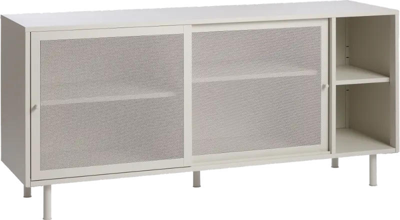 Veep Gray Metal Sideboard