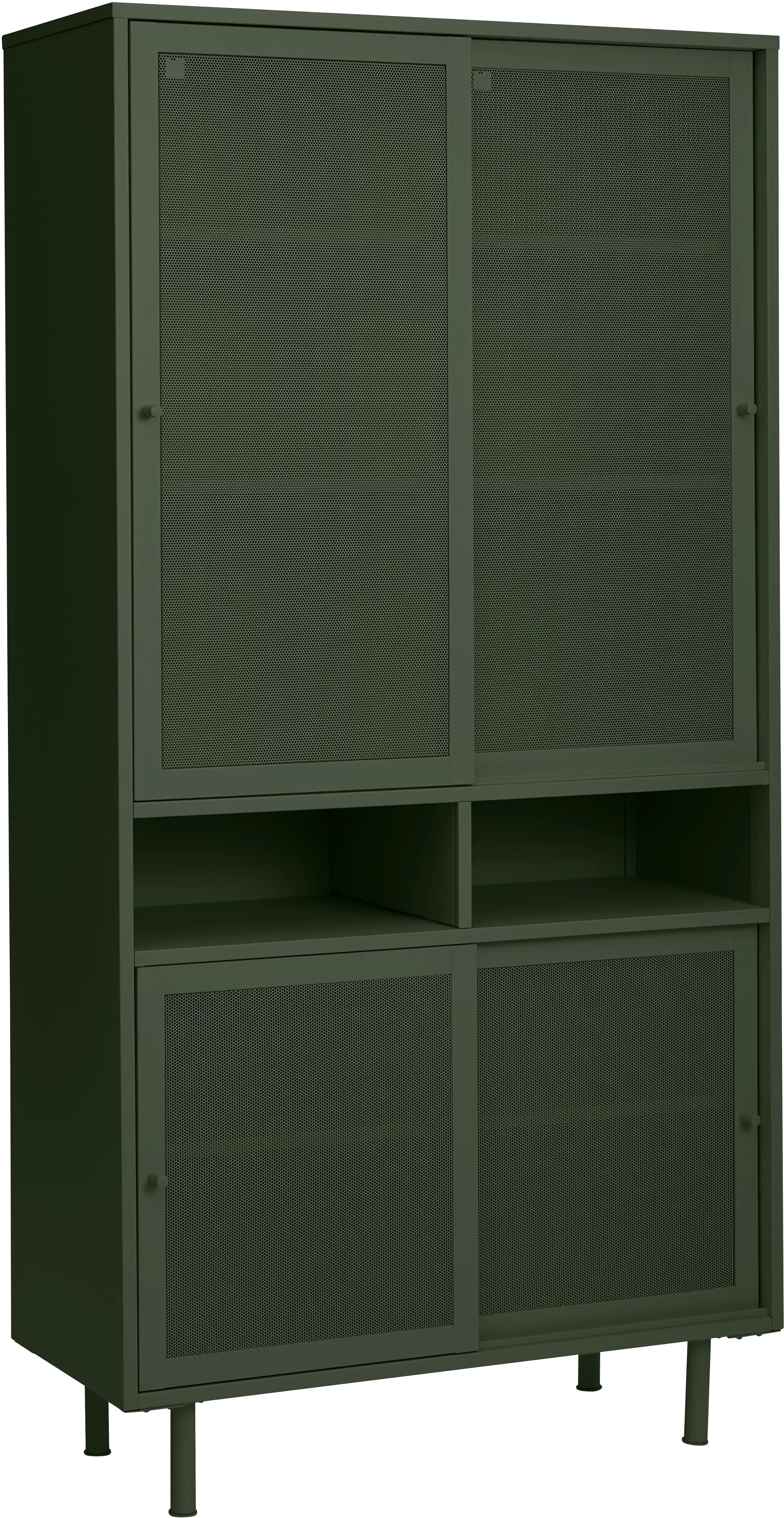Veep Olive Green Metal Cabinet-1