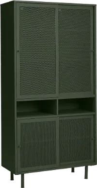 Veep Olive Green Metal Cabinet