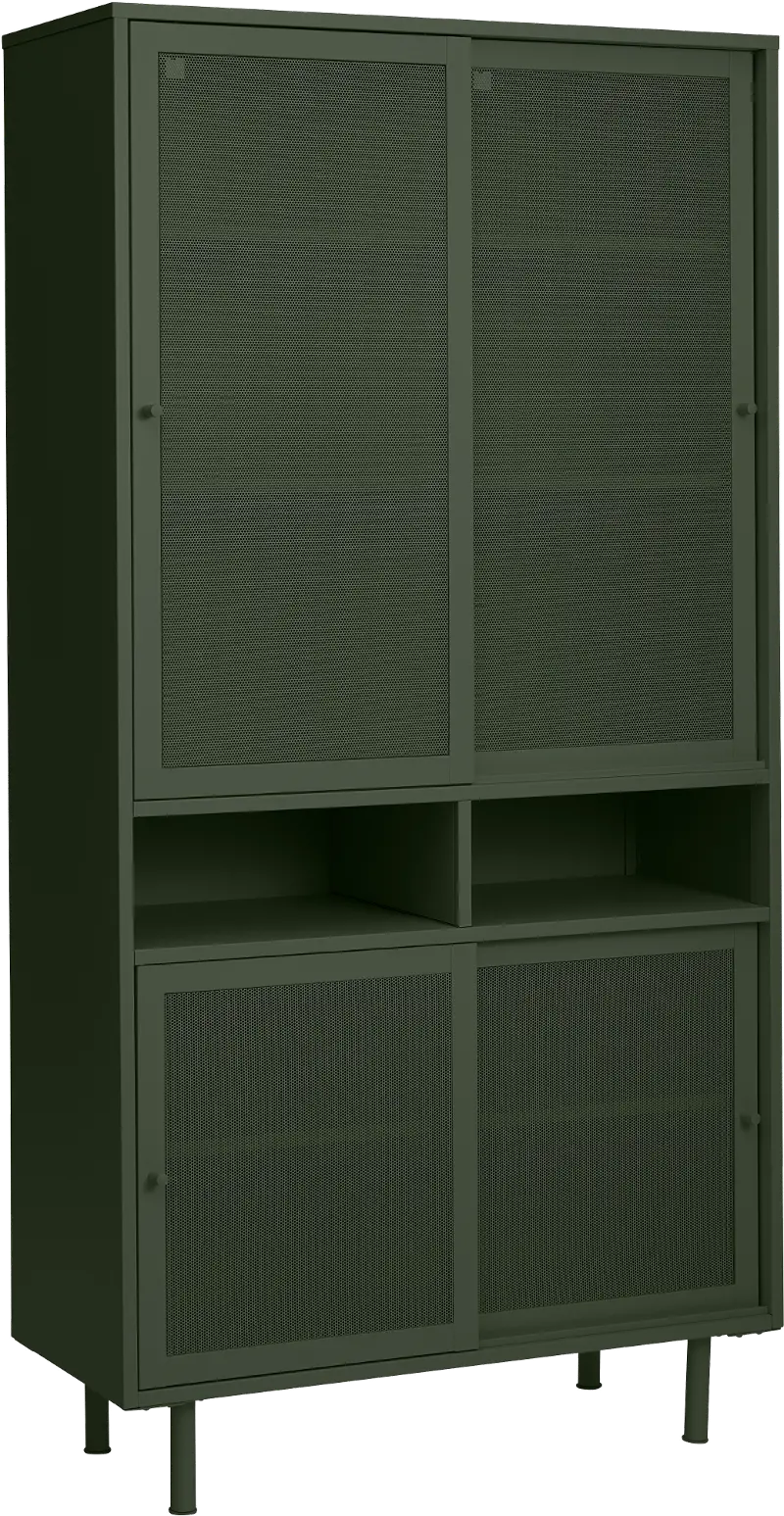 Veep Olive Green Metal Cabinet