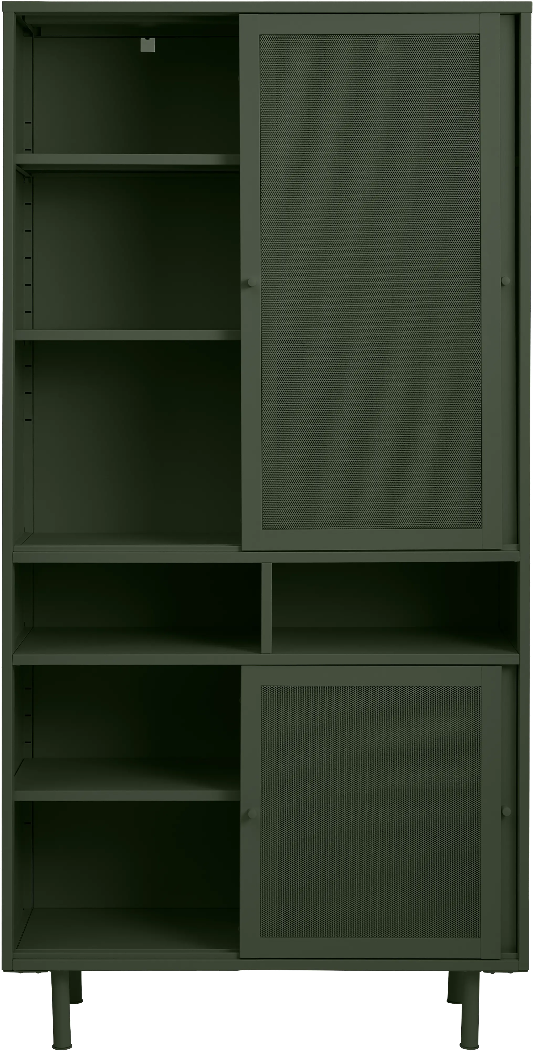 Veep Olive Green Metal Cabinet-5