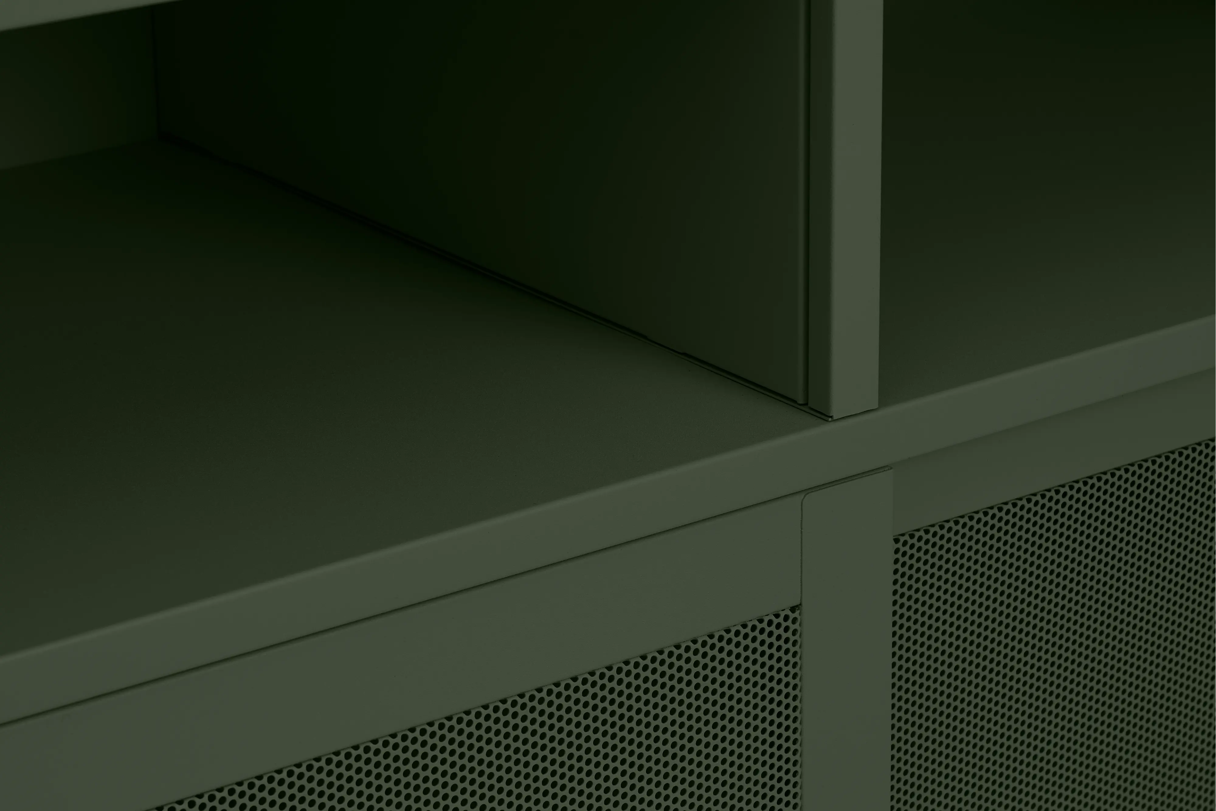 Veep Olive Green Metal Cabinet-8