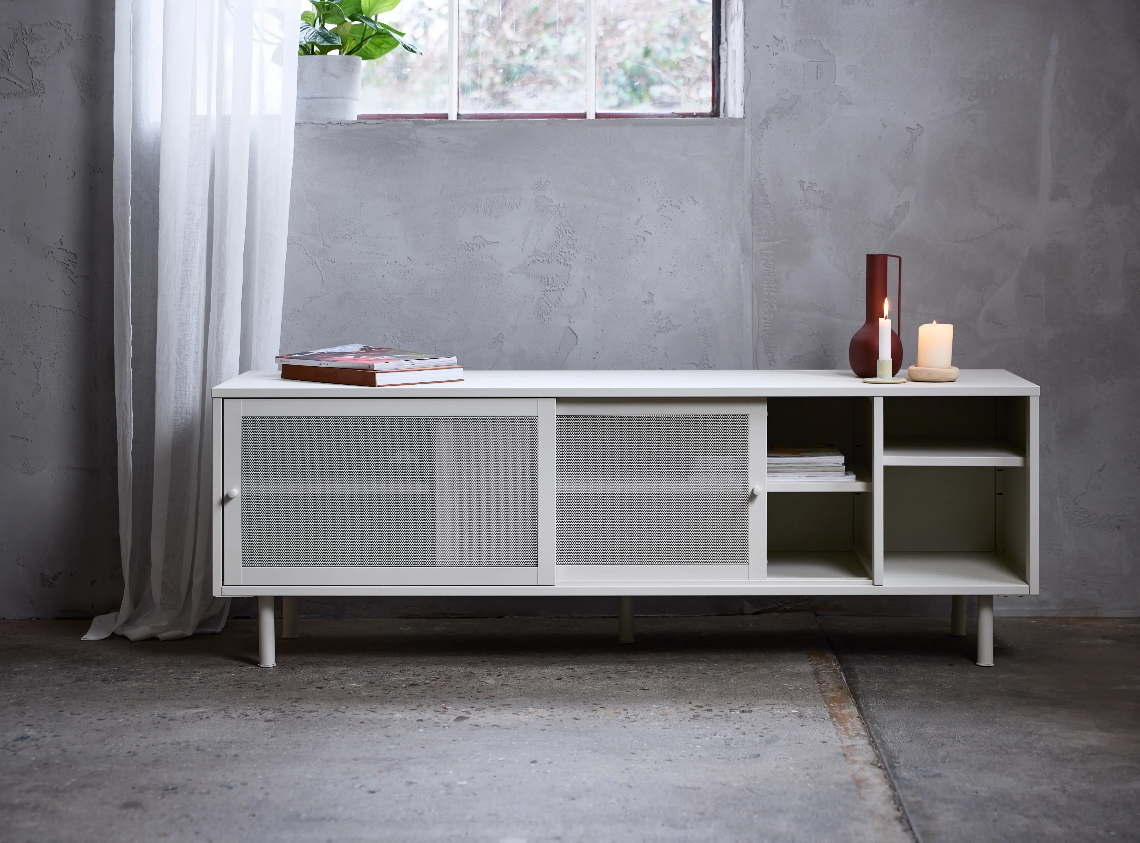 Veep Gray 63  TV Stand-2