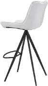 Florence Faux Leather White Barstool