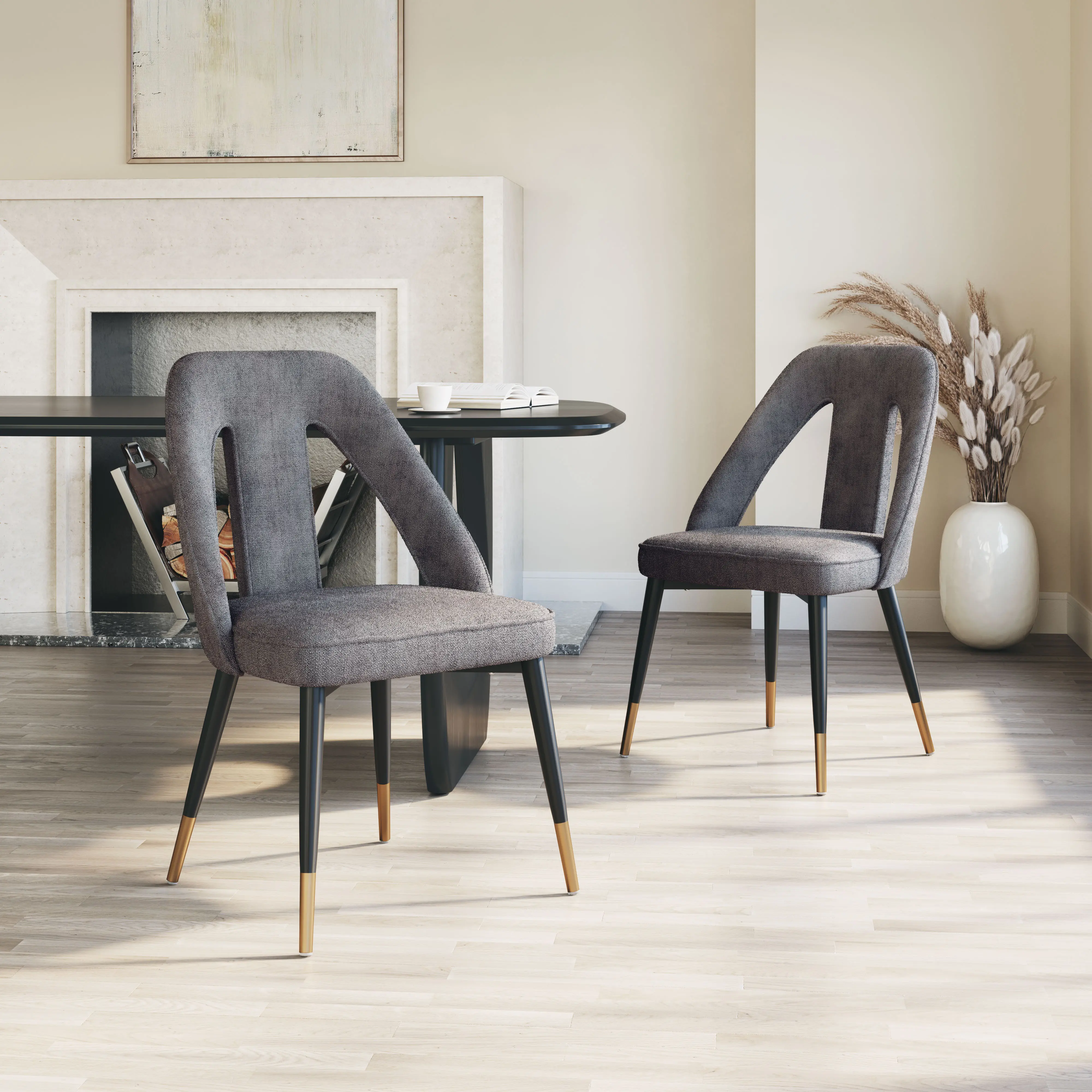Foggia Gray Dining Chair-2