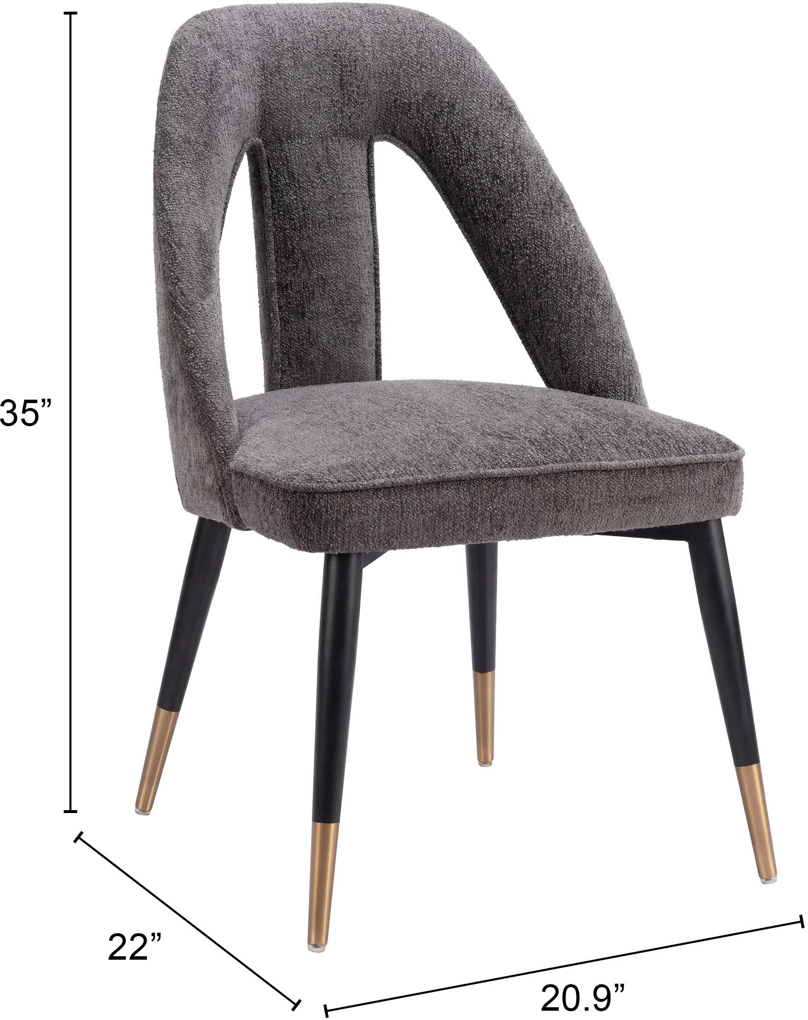 Foggia Gray Dining Chair-3