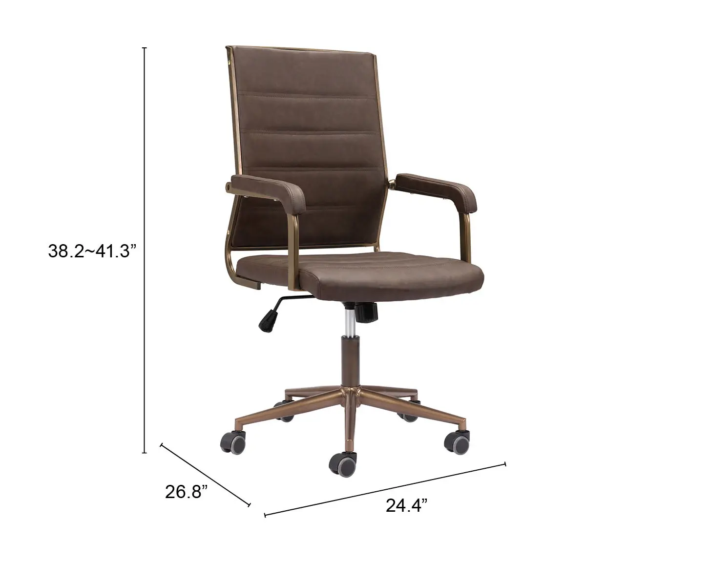 Pescara Brown Office Chair-3