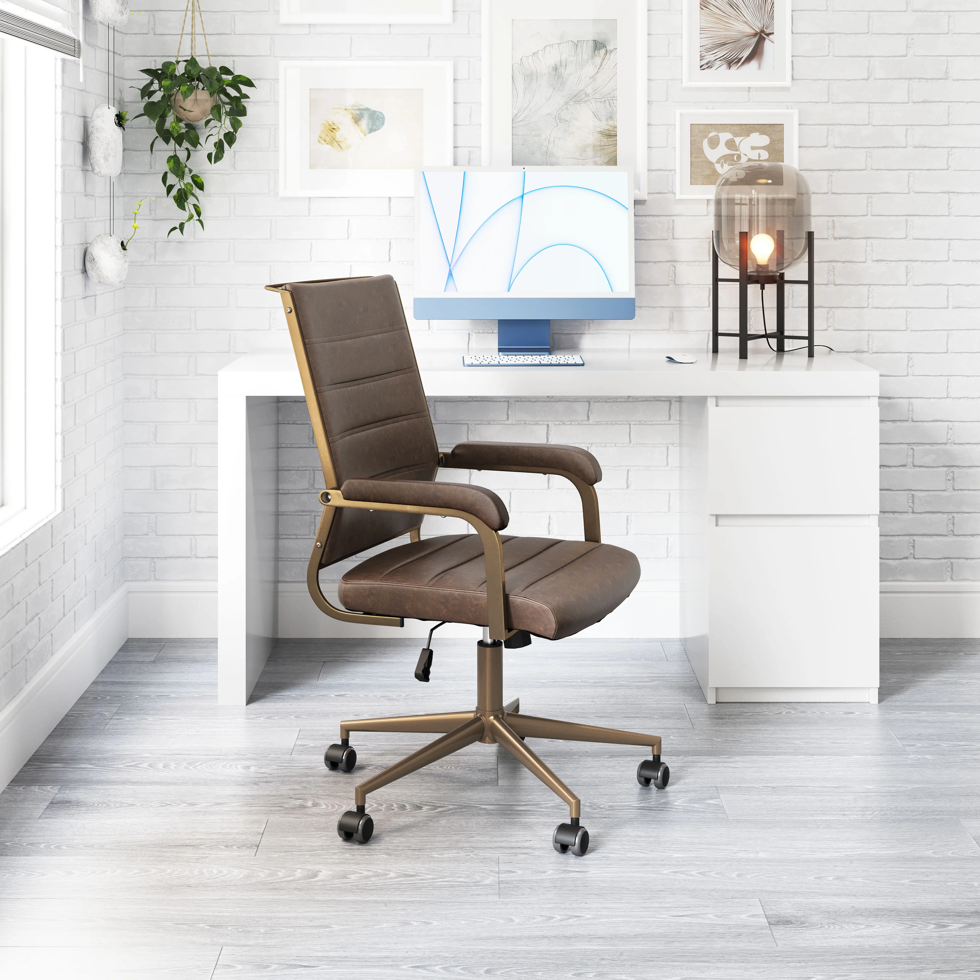 Pescara Brown Office Chair-2