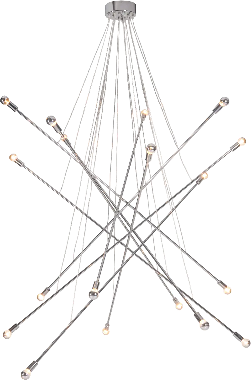 Casoria Chrome Ceiling Lamp