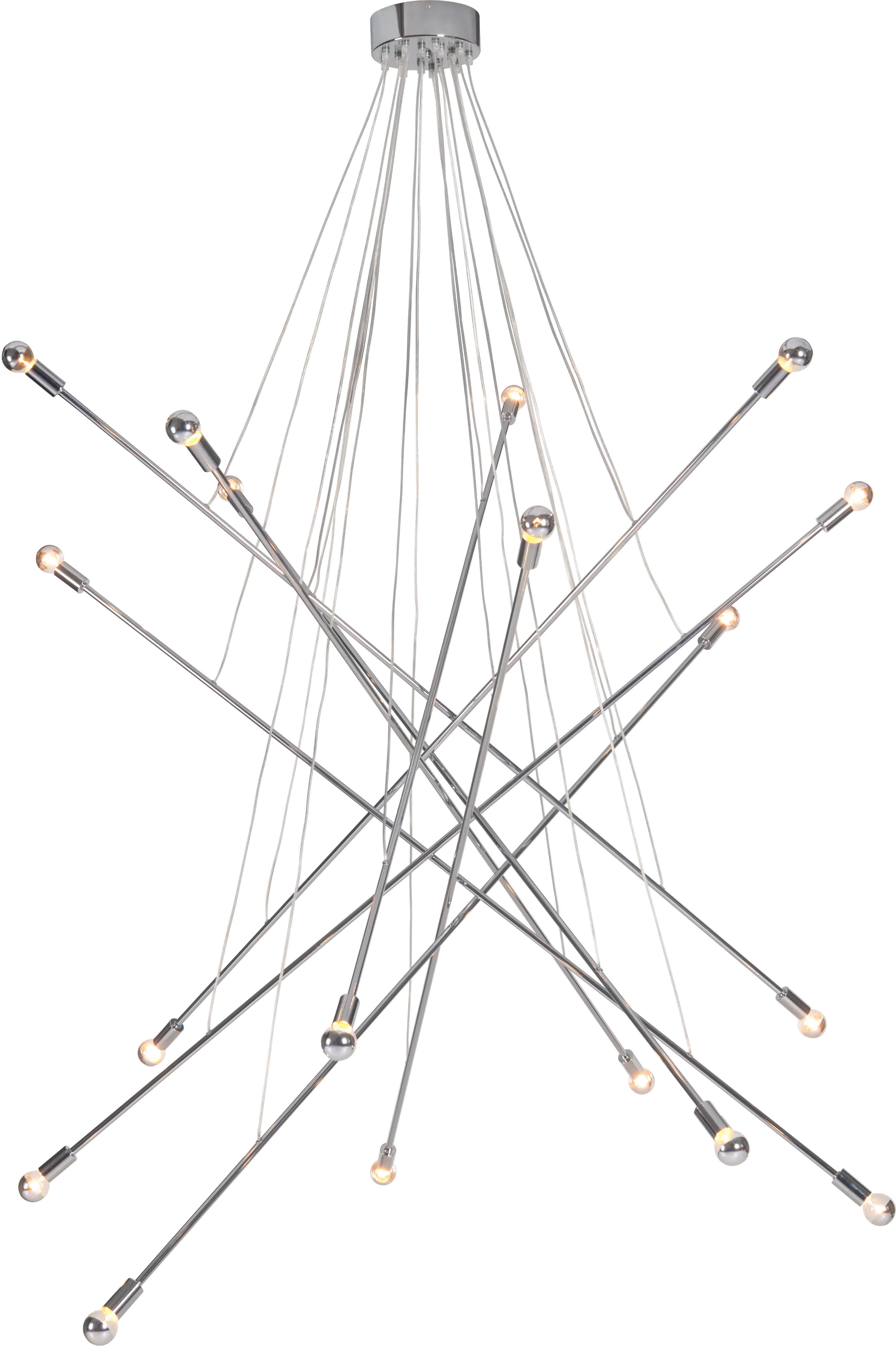 Casoria Chrome Ceiling Lamp-2
