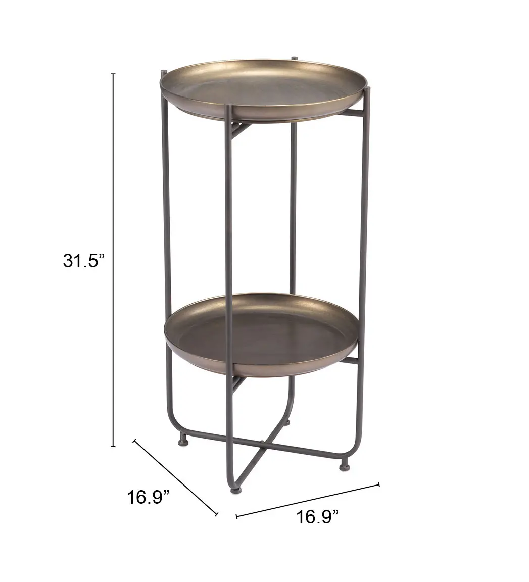San Bronze Accent Table-7