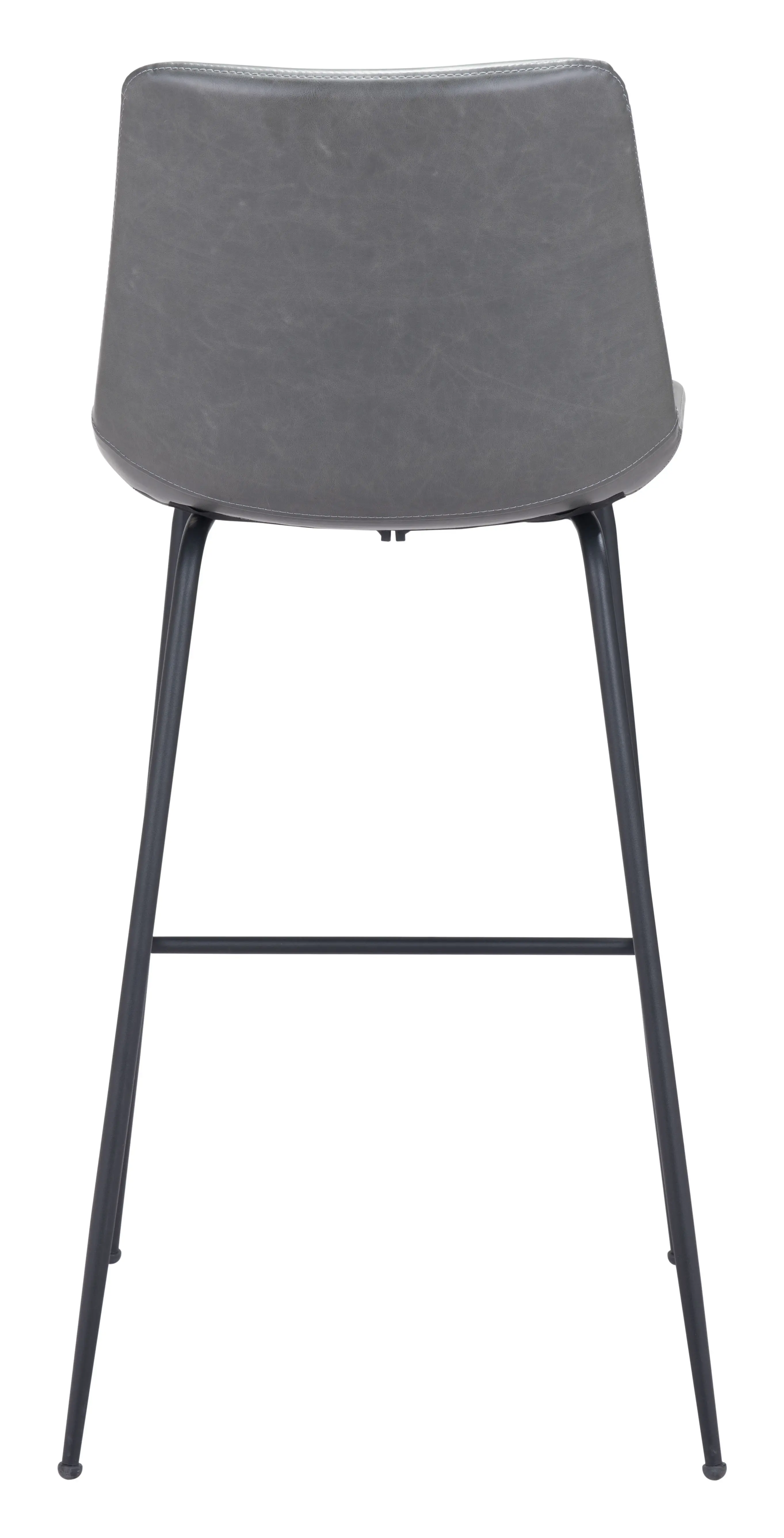 Seregno Gray Faux Leather Barstool-7