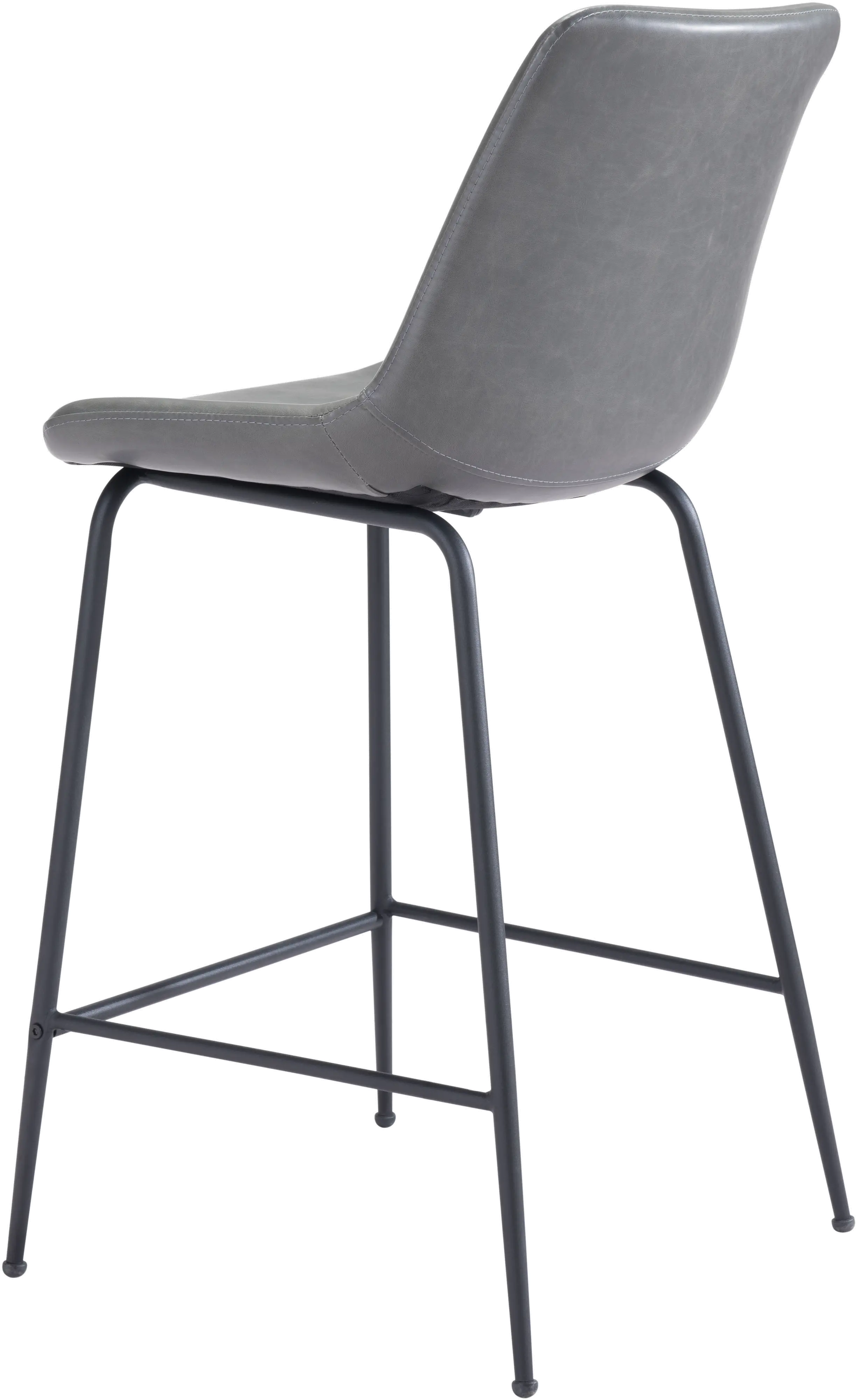 Seregno Gray Faux Leather Counter-Height Stool-6