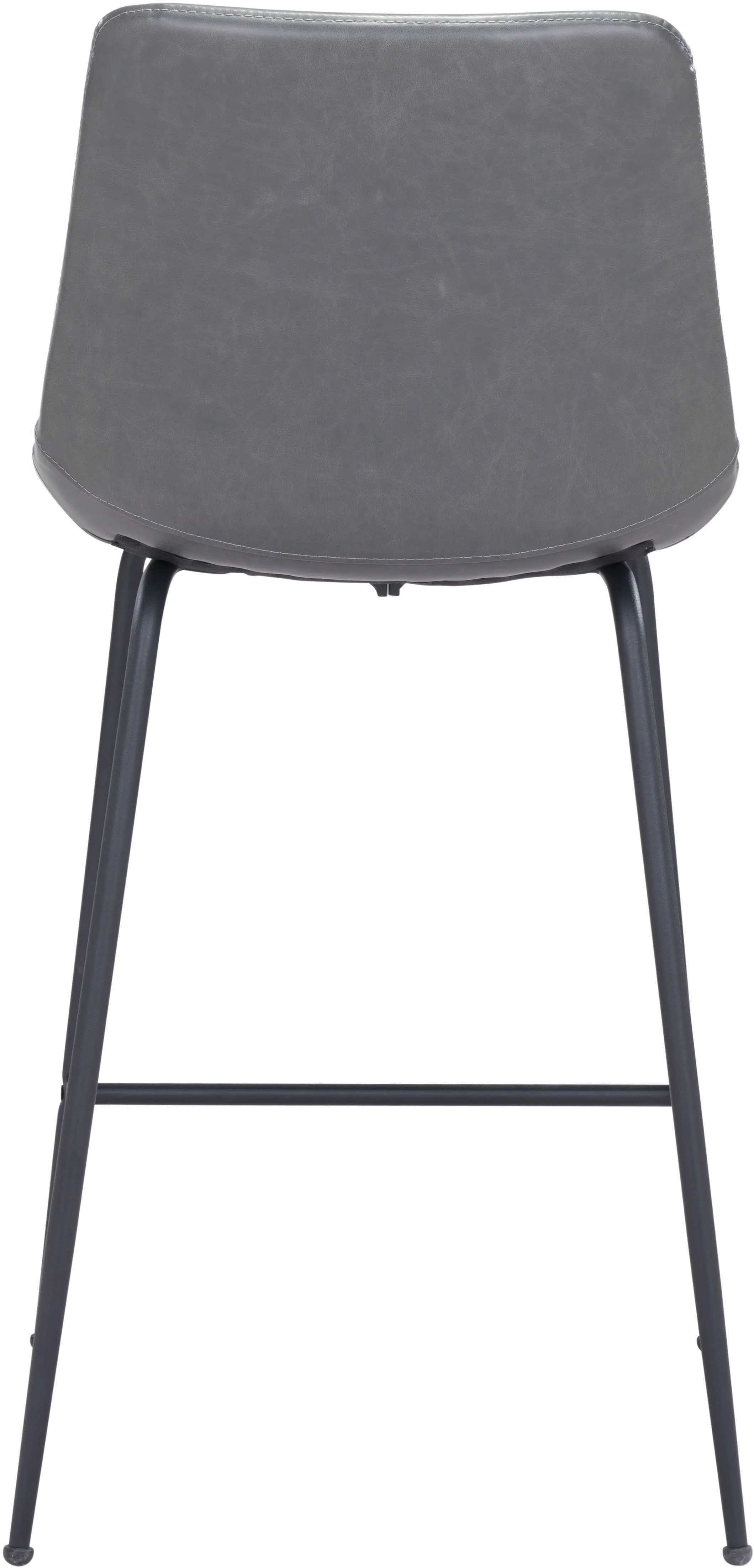 Seregno Gray Faux Leather Counter-Height Stool-7