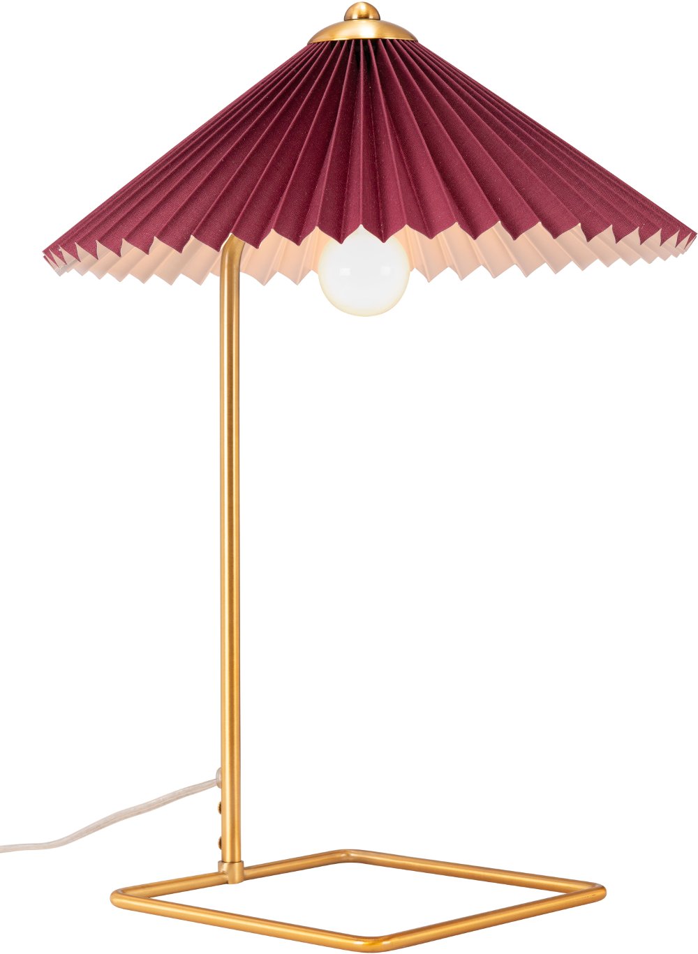 Ciampino Red and Gold Table Lamp