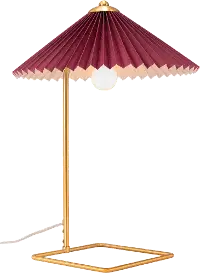 Ciampino Red and Gold Table Lamp