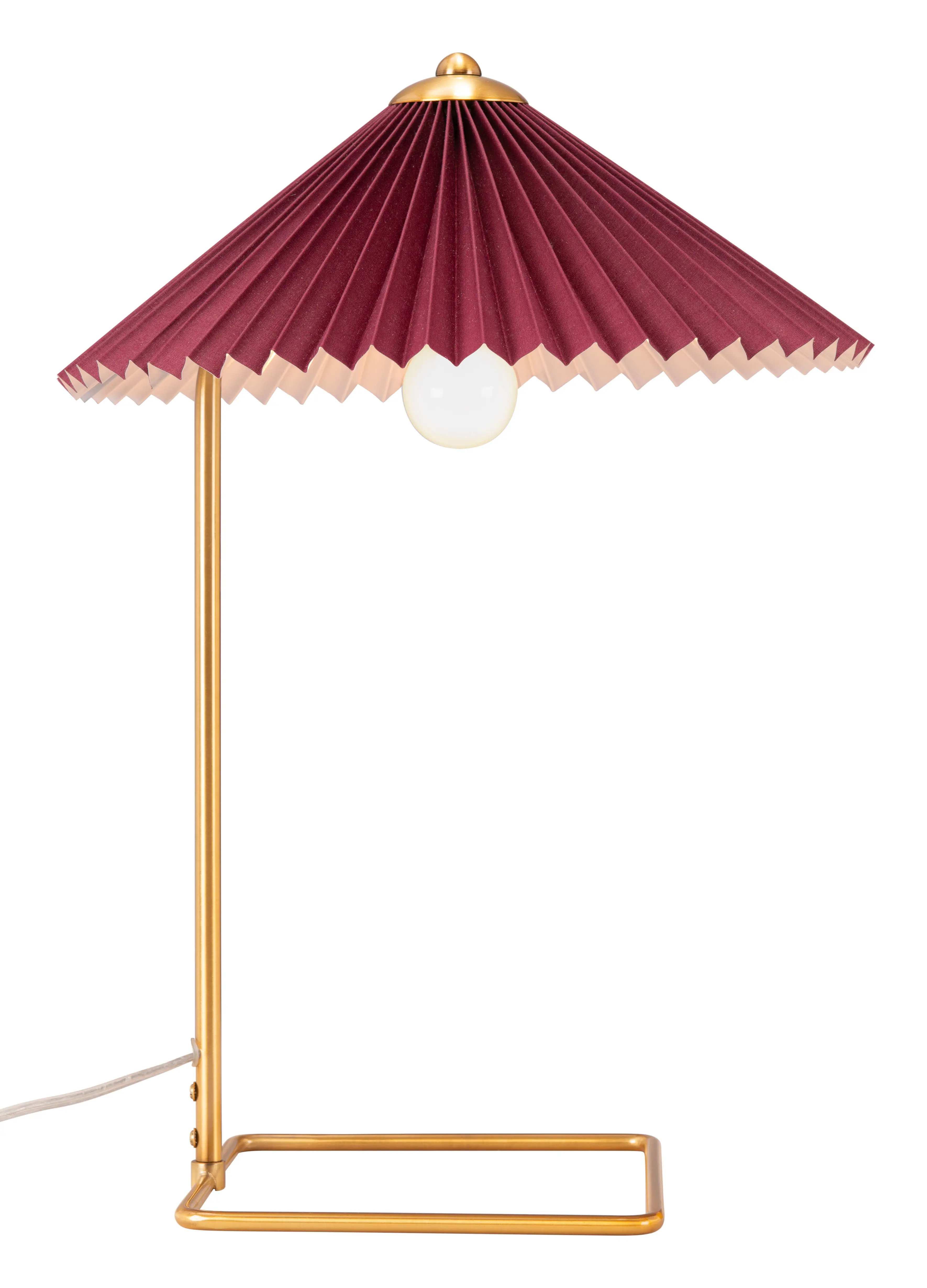 Ciampino Red and Gold Table Lamp-4