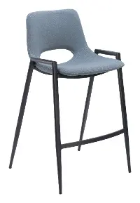 Sant’Anastasia Gray Faux Leather Counter Stool, Set of 2