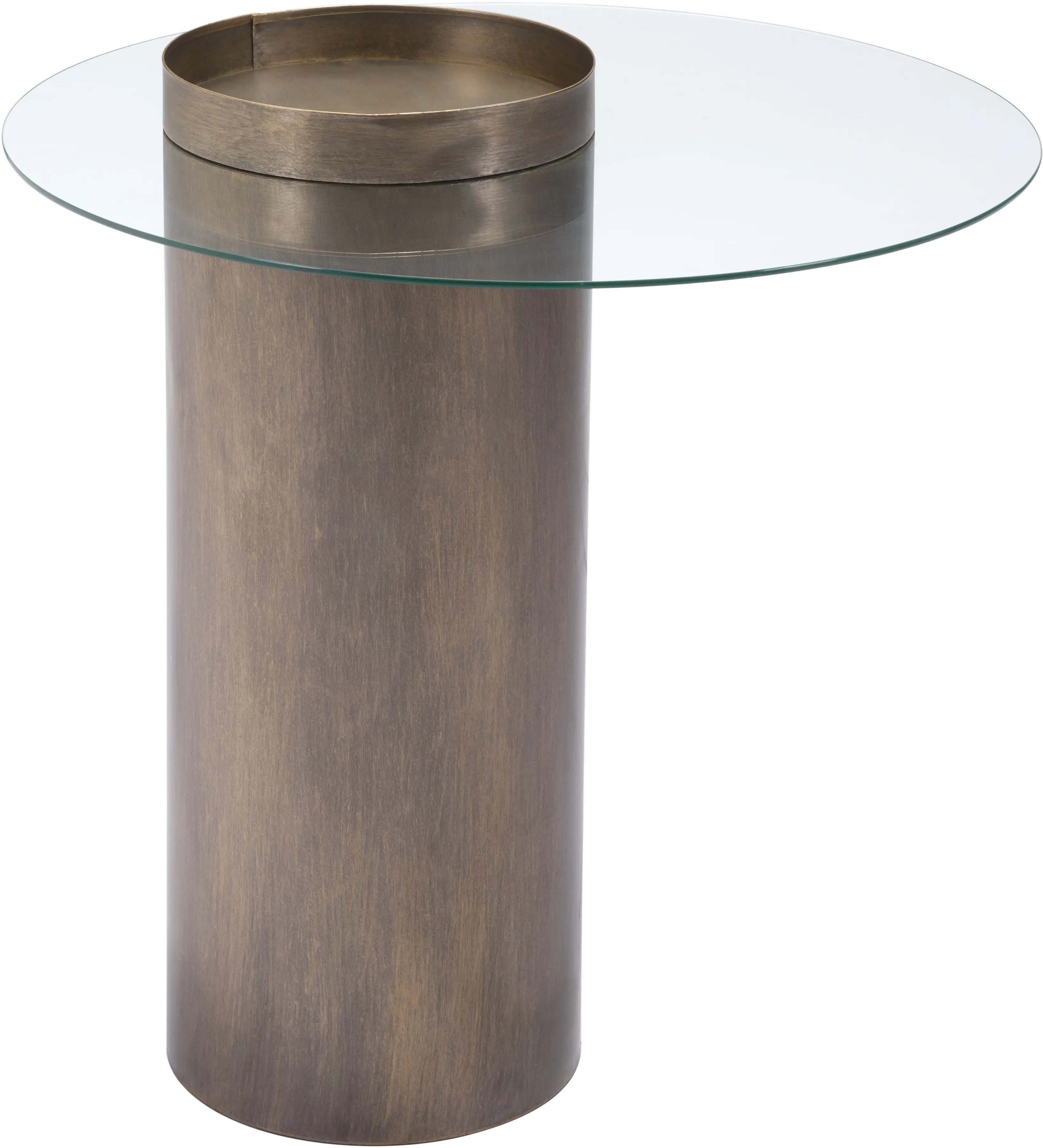 Dalmine Antique Bronze End Table-6