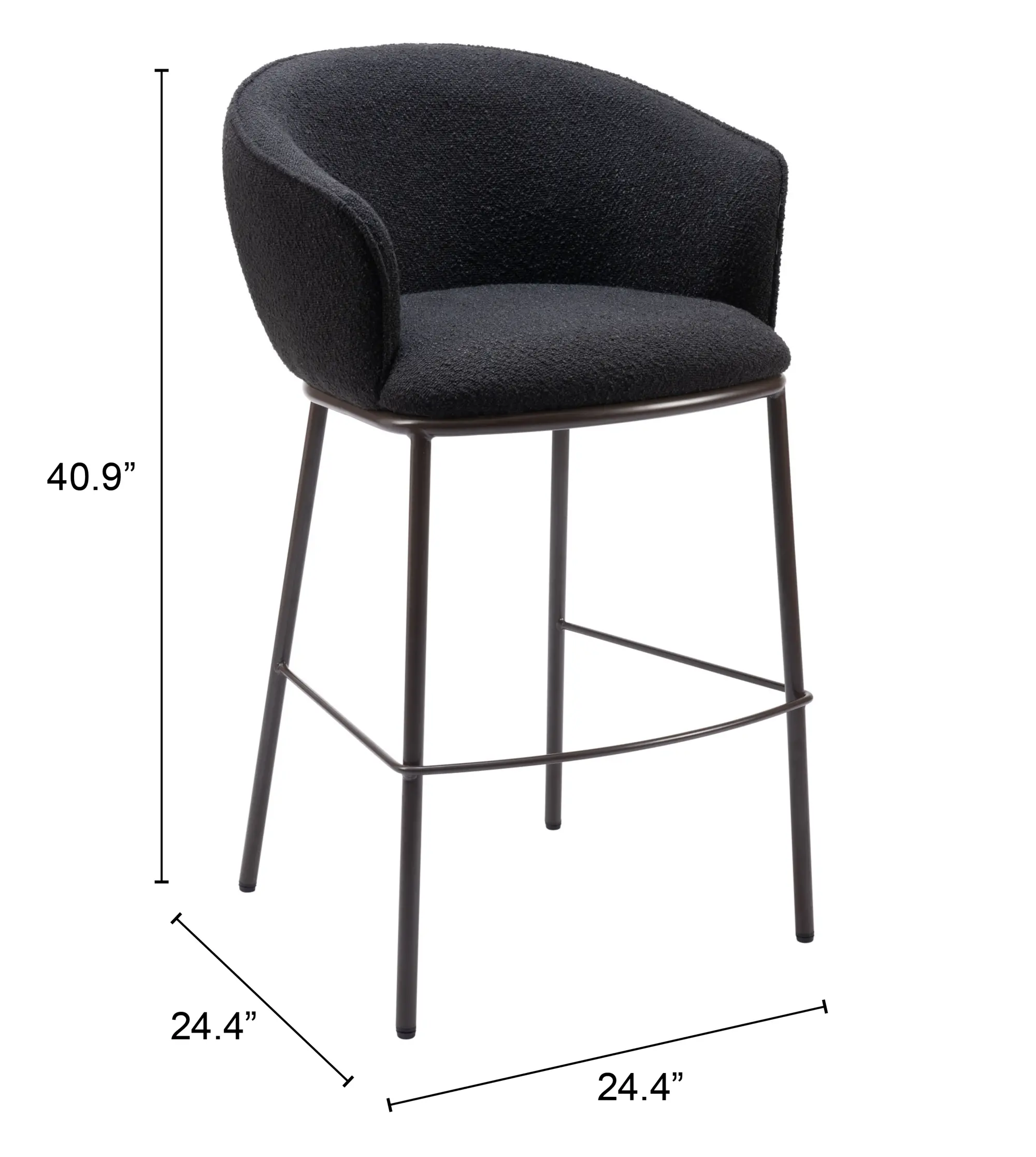 Cardito Black Barstool-3