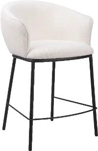 Cardito Ivory Counter Stool
