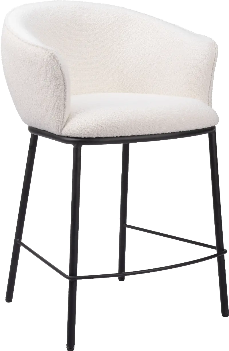 Cardito Ivory Counter Stool