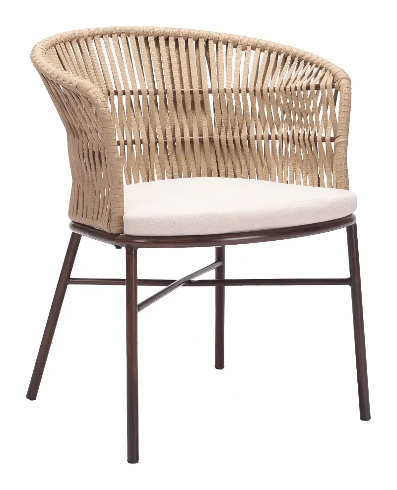 Pozzallo Natural Patio Dining Chair, Set of 2