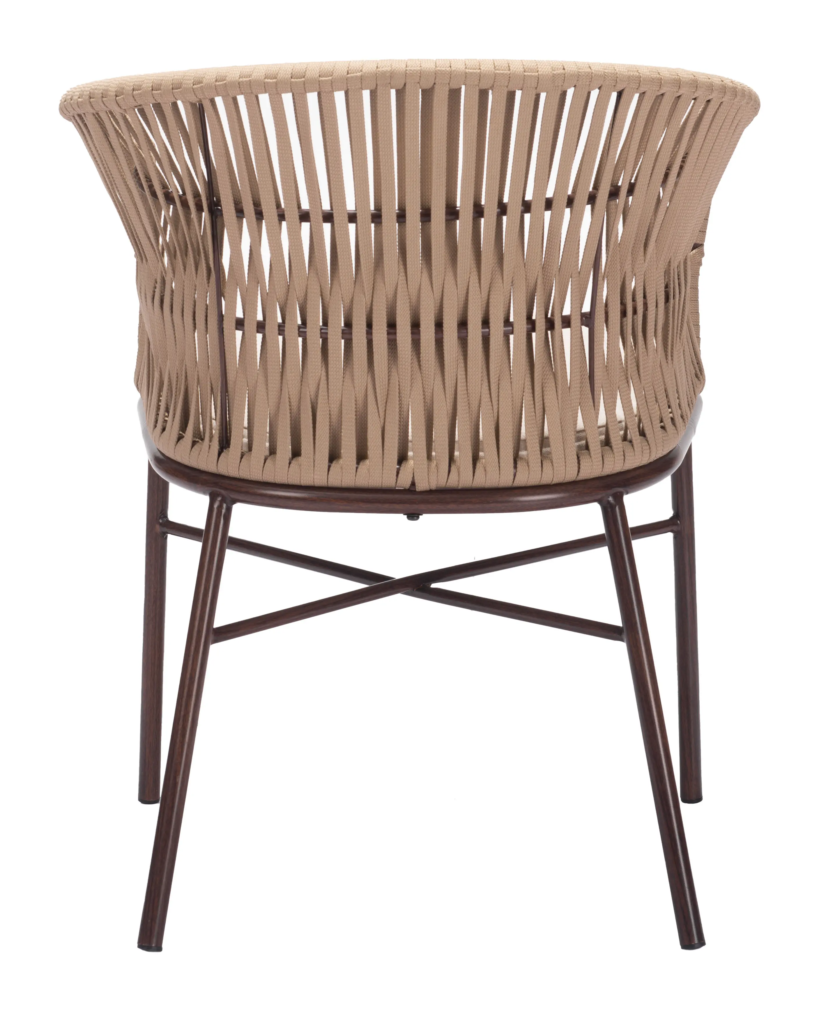 Pozzallo Natural Patio Dining Chair, Set of 2-7